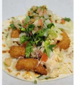 Tonys Tacos crispy shrimp tacos