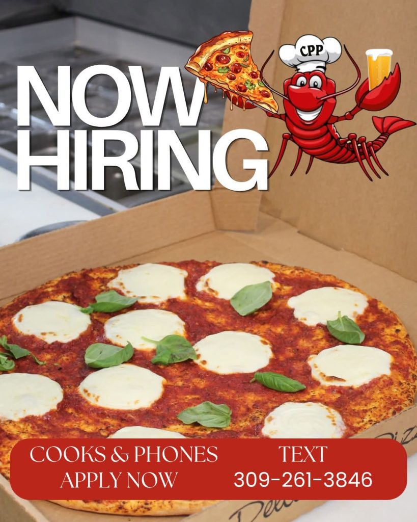 now hiring - crawdaddy's pizza parlor - cooks phones